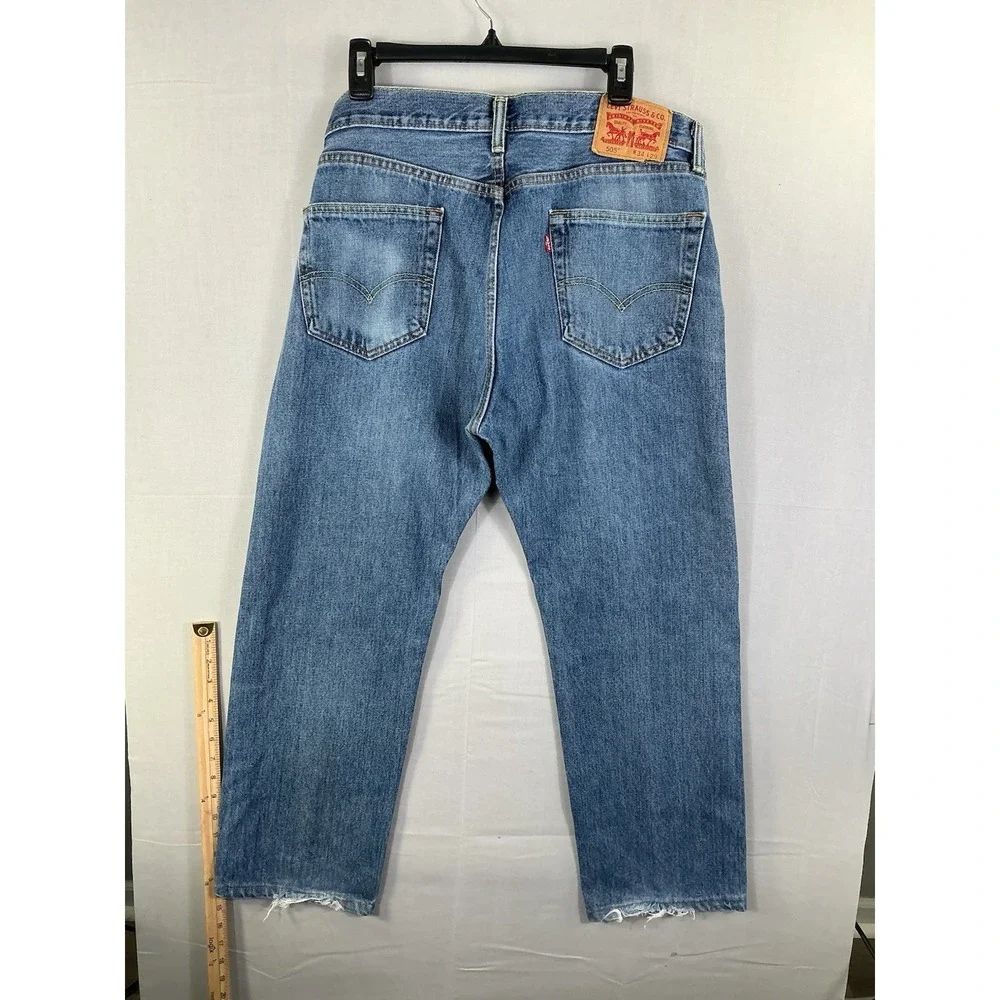 Levi's 505 Men's Straight Leg Jeans Blue Denim Size 34x29 Classic Fit